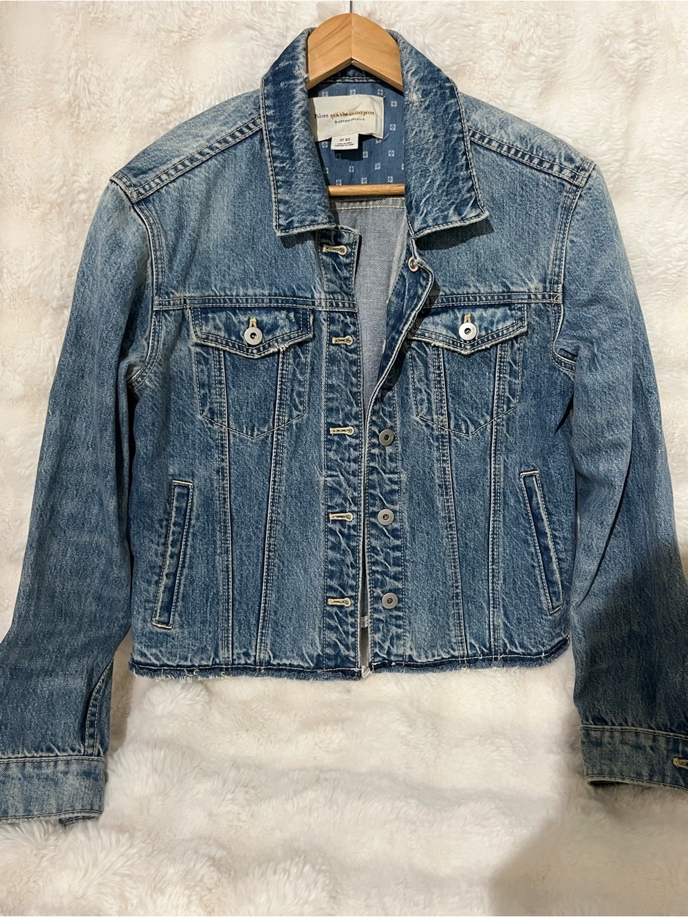 Anthropologie Light Blue Denim Jean Jacket